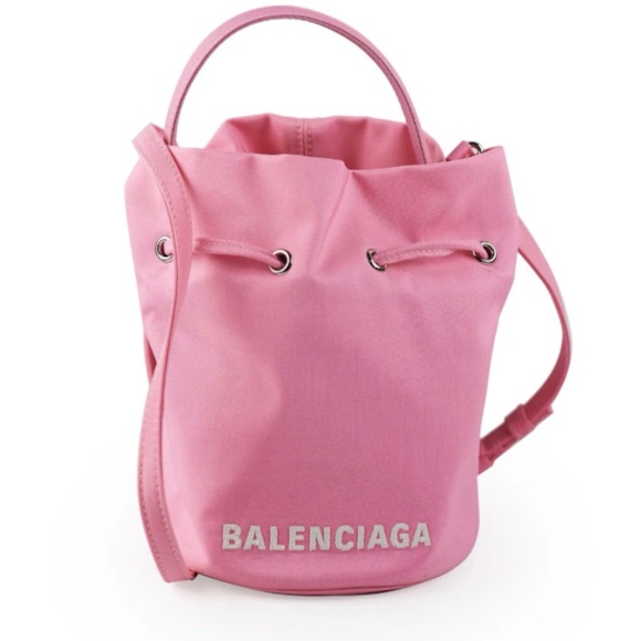 NEW BALENCIAGA Wheel XS Nylon Bucket Bag 100% Authentic - Picture 2 of 8